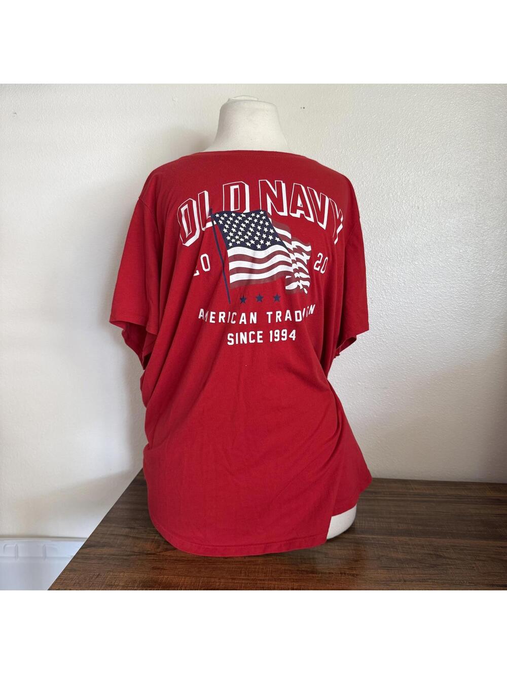 Old Navy Red American Tradition Graphic T-Shirt Size 3X